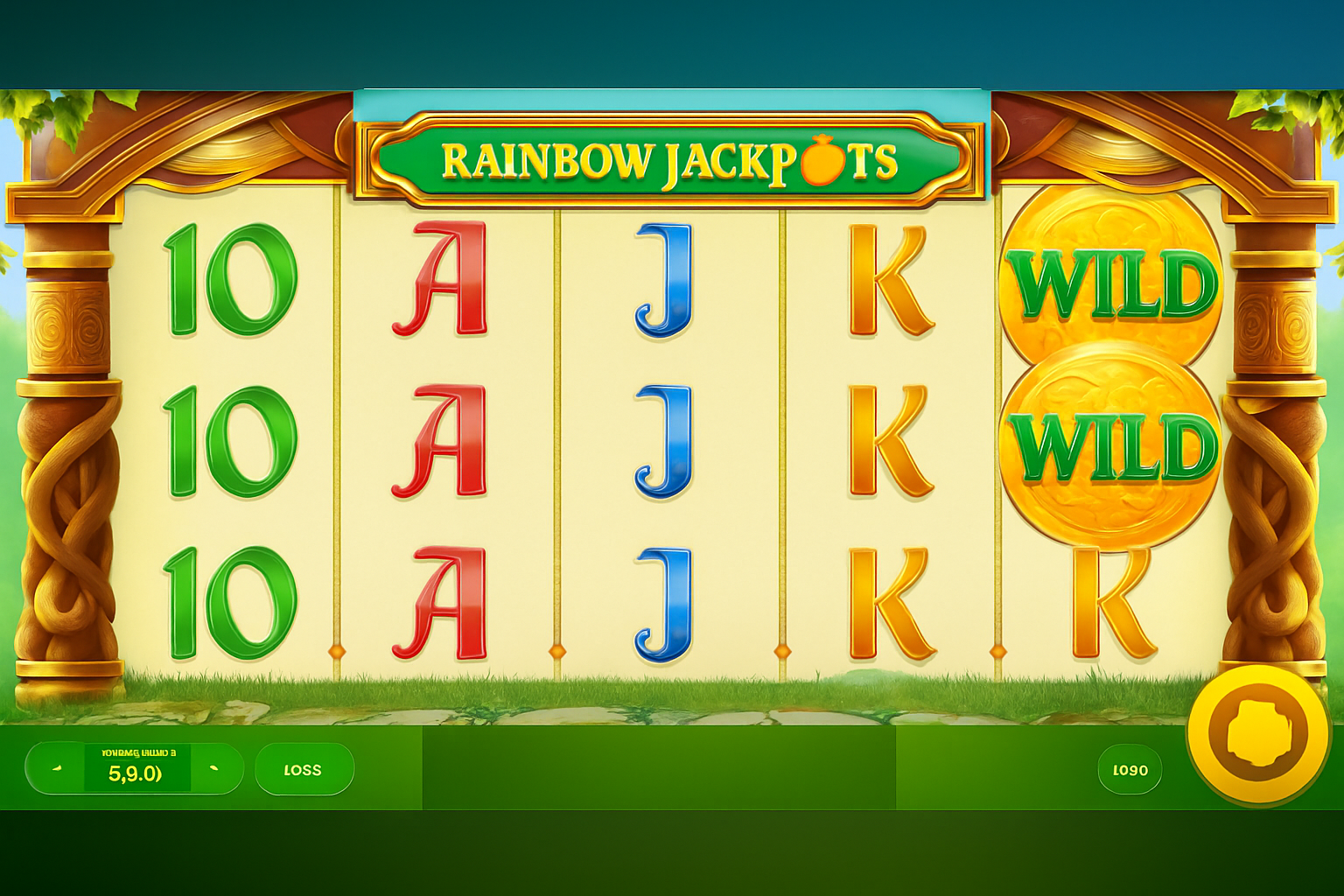 Rainbow Jackpots gameplay